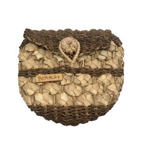 Boracay Tan Boho Tropical Resort Handmade Crossbody Mini Bag